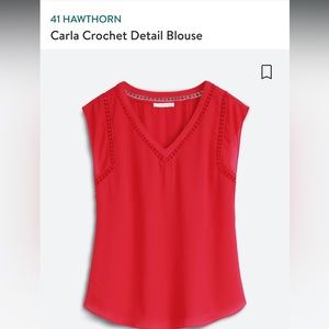 41 Hawthorn Carla Crochet Detail Blouse